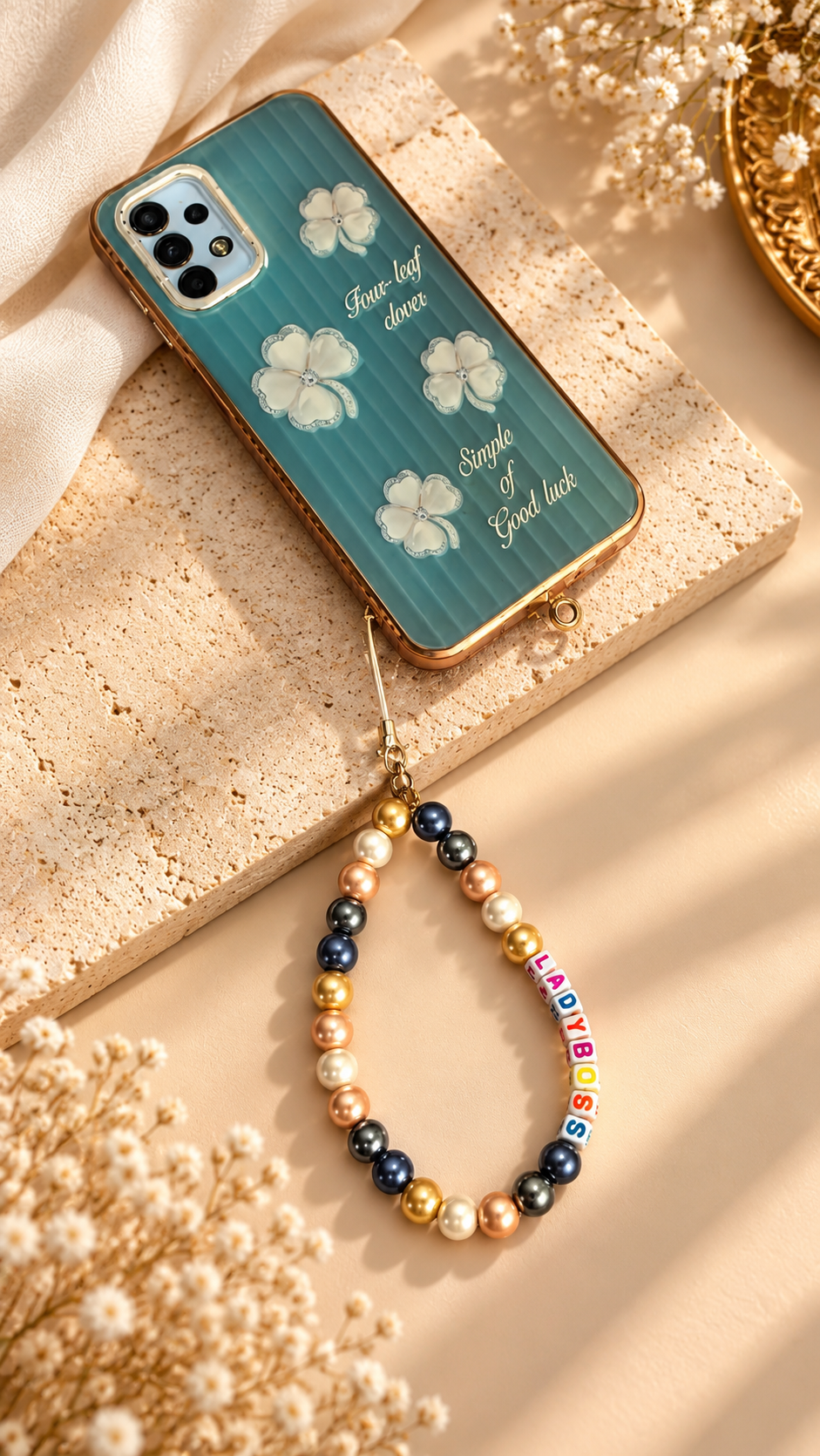Lady boss phone charm