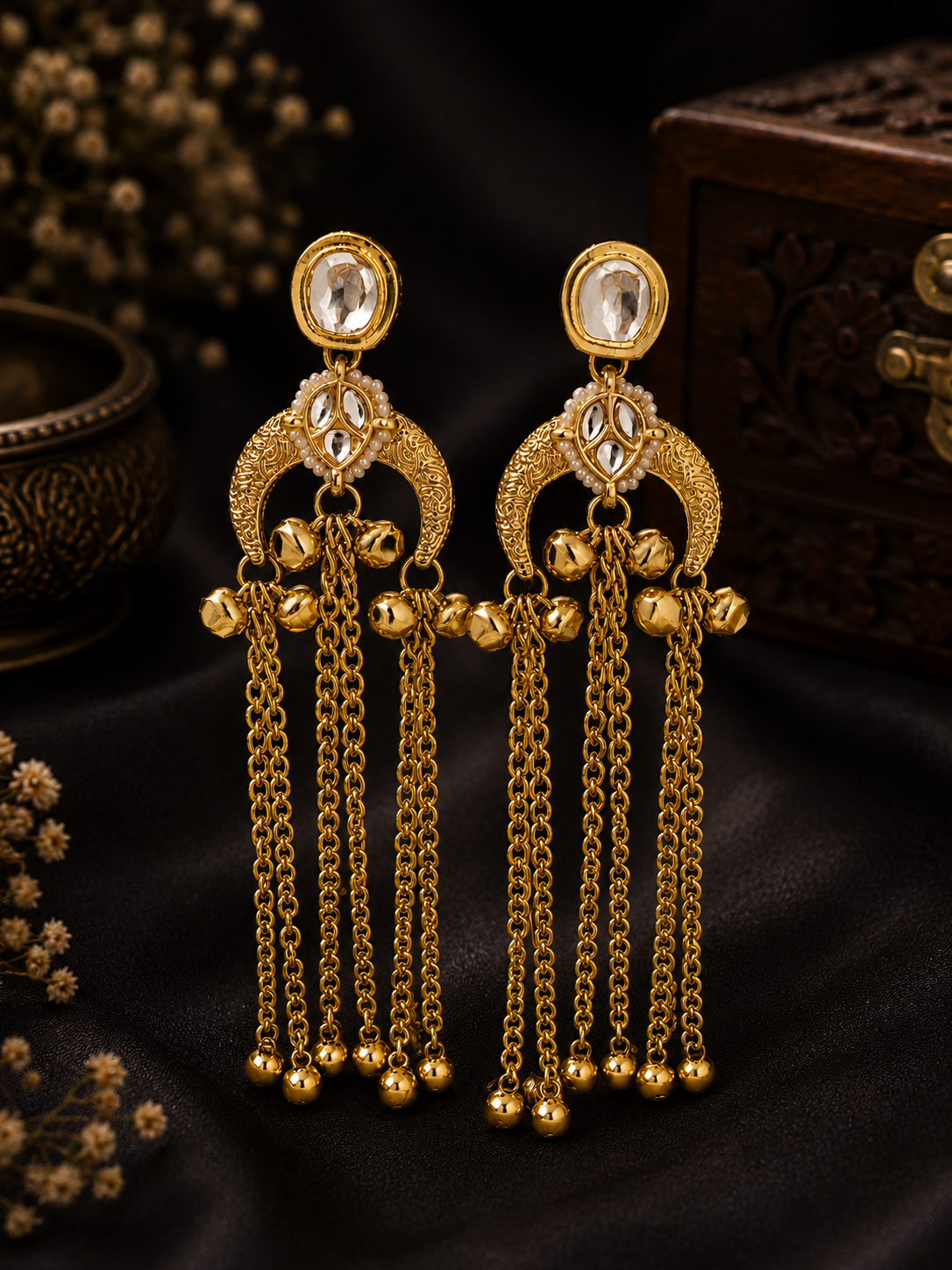 Meera kashmiri earrings