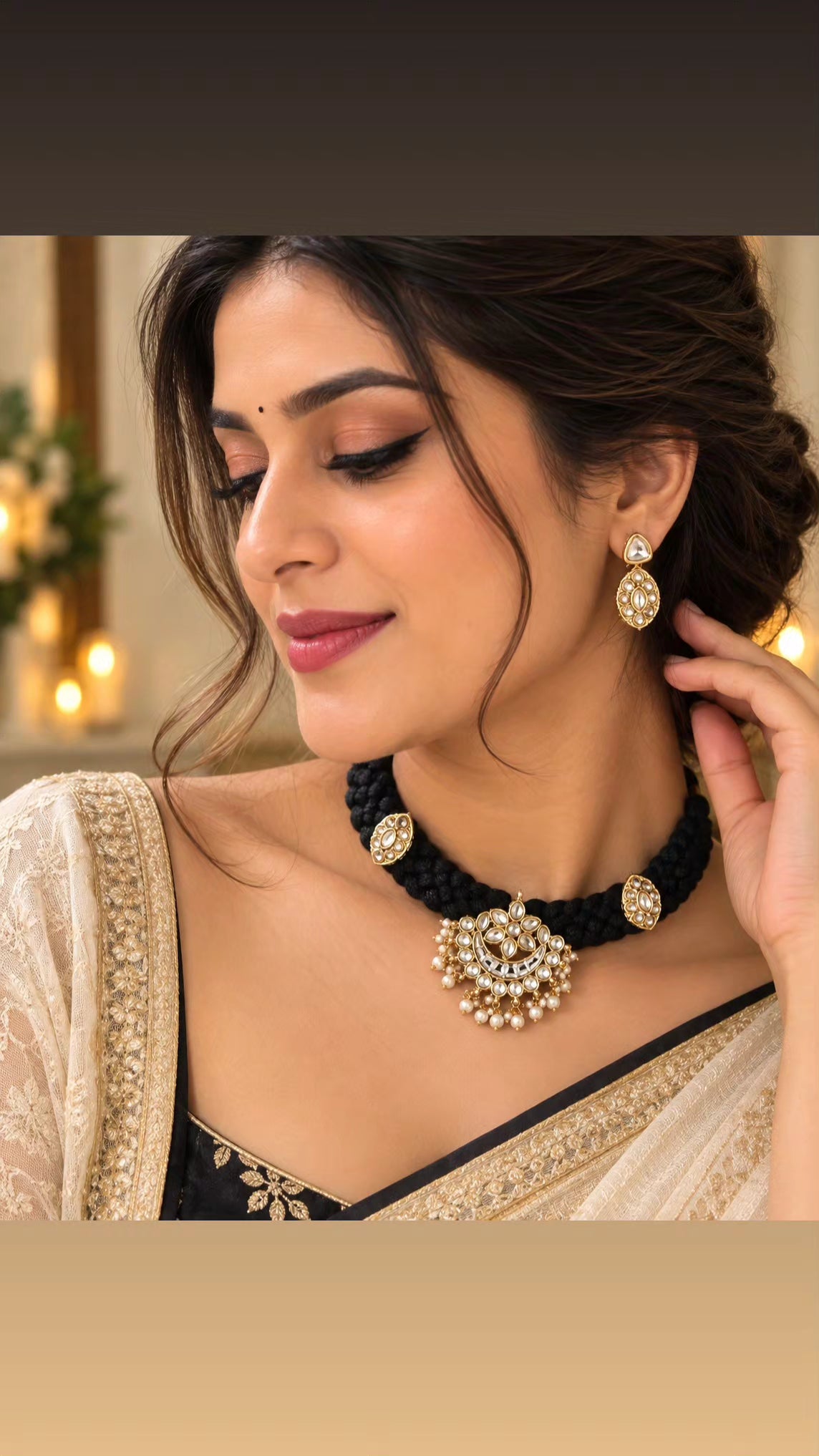 Saavi choker with earrings