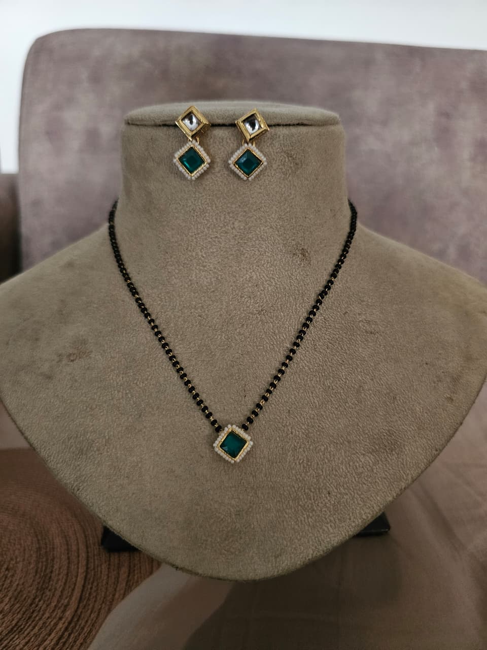 Mangalsutra with earrings