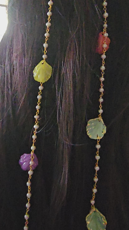 Hair leaf strings