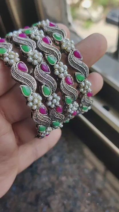 Oxidized bangles