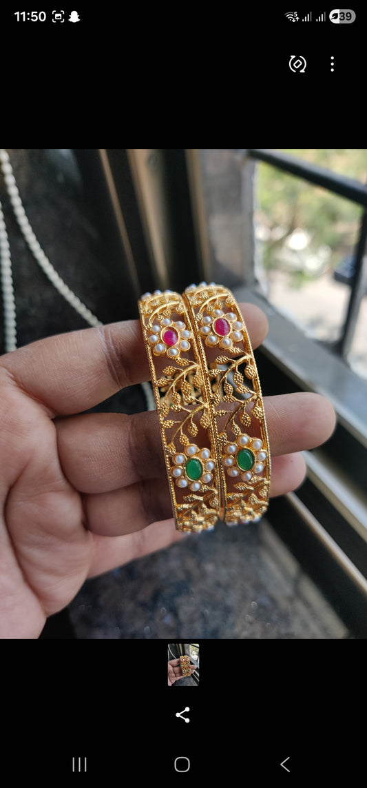 Matt finish bangles