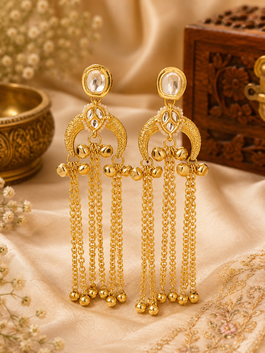 Meera kashmiri earrings