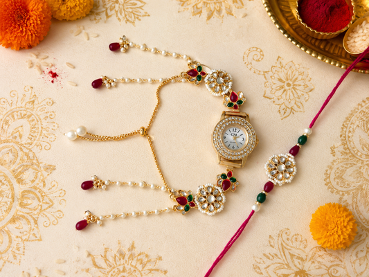 Watch and rakhi