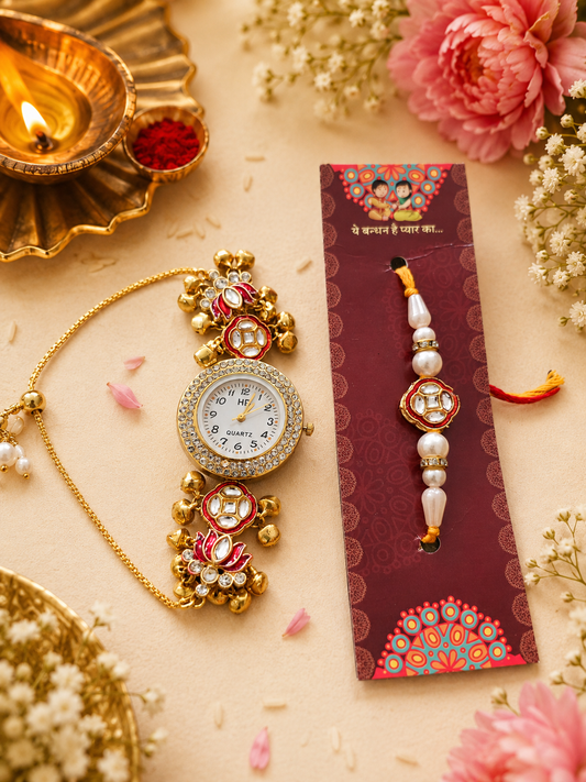 Watch and rakhi