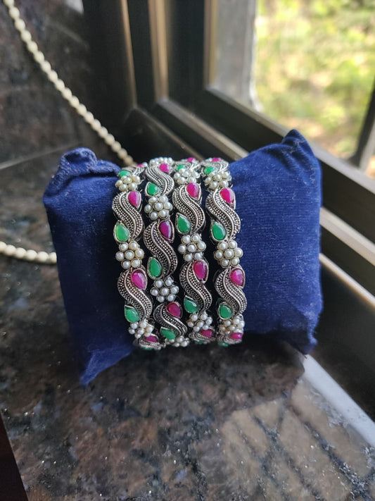 Oxidized bangles