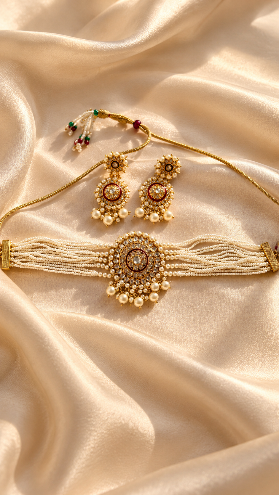 Choker with earrings