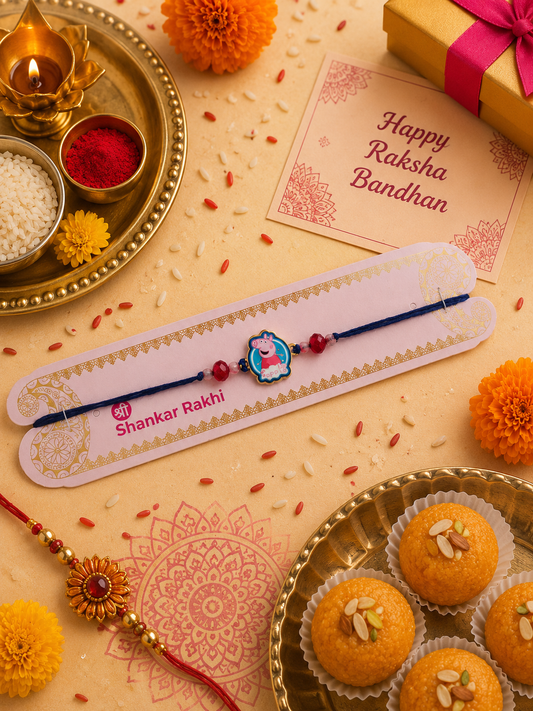 Peppa pig rakhi